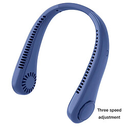 Acheter (Bleu) Mini Ventilateur de Cou Suspendu Ventilateur de Tour de Cou Portable Sans Lame Affichage Numérique Refroidisseur d'Air de Puissance Ventilateurs Électriques Rechargeables USB Été Nouveau