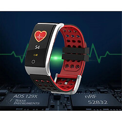 Acheter YP Select 0.96 pouces Écran couleur Pression artérielle Moniteur de fréquence cardiaque Sport Bluetooth Montre-bracelet intelligente-NOIR