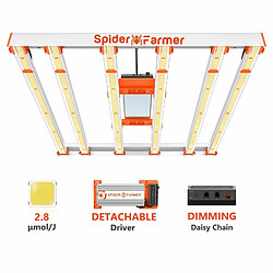 Spider Farmer G5000 480W Dimmable LED à spectre complet rentable élèvent la lumière