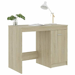 Maison Chic Bureau,Table de travail,bureau de travail pour chambre Chêne sonoma 100x50x76 cm Aggloméré -GKD25885 pas cher