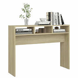 Acheter Maison Chic Table console | Meuble d'entrée | Table d'appoint Chêne sonoma 105x30x80 cm Aggloméré -GKD68978