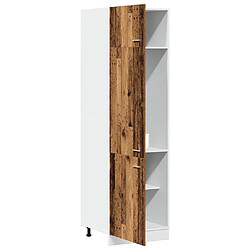 Avis vidaXL Armoire de réfrigérateur vieux bois 60x57x207cm bois ingénierie