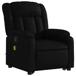 Avis vidaXL Fauteuil inclinable de massage Noir Similicuir