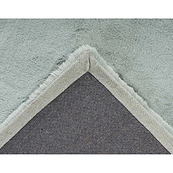 Avis Lisa Design Joy - tapis rectangulaire - fausse fourrure - vert sauge