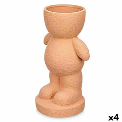 Gift Decor Figurine Décorative Vert Dolomite 19 x 31 x 15 cm (4 Unités) Vase 