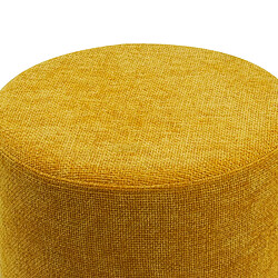 Acheter Mobili Rebecca Pouf Rebecca Mobili Cerro 43,5x38x38 Tissu Polyester Acier Jaune Noir Moderne