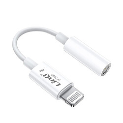 Adaptateur Lightning Mâle vers Jack 3.5mm Femelle Connexion Bluetooth LinQ Blanc