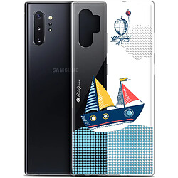 Caseink Coque Pour Samsung Galaxy Note 10+ / Plus (6.8 ) [Gel HD Collection Petits Grains ? Design MVE Le Bateau - Souple - Ultra Fin - Imprimé en France]