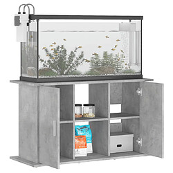 Avis vidaXL Support pour aquarium gris béton 101x41x58 cm bois d'ingénierie