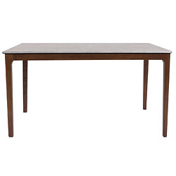 Avis Mendler Table de salle à manger HWC-M55, Table de salle à manger, bois massif HDF stratifié mélaminé 135x80cm, aspect béton, pieds bruns