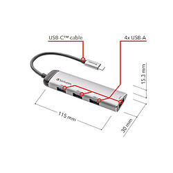 Verbatim USB-C Multiport Hub pas cher