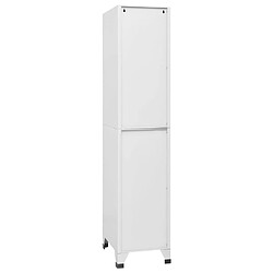 Acheter vidaXL Armoire à casier avec 3 compartiments 38x45x180 cm