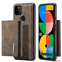 Etui en PU DG.MING absorption magnétique avec béquille, café pour votre Google Pixel 5a 5G