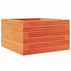 vidaXL Jardinière cire marron 40x40x23 cm bois de pin massif