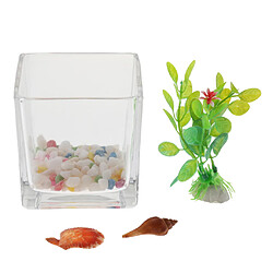 Aquarium de bureau pot en verre pour aquarium