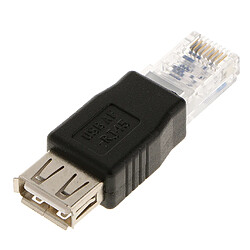 RJ45 Mâle à USB Femelle Adaptateur Convertisseur Prise De ROuteur Réseau Connectivité LAN Prise Jack Ethernet RJ45 Porte Fente