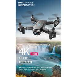 Avis Universal Mini drone S173 avec deux caméras 4K HD professionnel grand angle selfie WiFi FPV avec quadricoptère RC DRON | quadricoptère RC(Le noir)