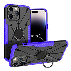 Coque en TPU anti-chocs avec béquille pour votre iPhone 14 Pro Max - violet