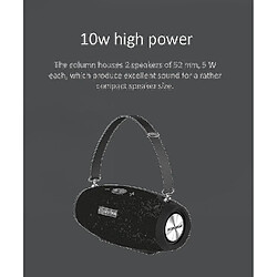 Acheter Universal Haut-parleur H26 Mini Bluetooth Portable imperméable (noir)