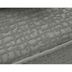 Bestmobilier Topaze - canapé panoramique en U - 7 places - convertible avec coffre - en tissu velours relief pas cher