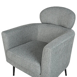 Beliani Fauteuil SOBY Tissu Gris pas cher