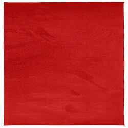 vidaXL Tapis OVIEDO à poils courts rouge 160x160 cm