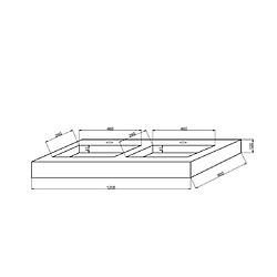 Avis Kiamami Valentina 120CM CHÊNE GLACÉ DOUBLE VASQUE HPL POUR SALLE DE BAIN