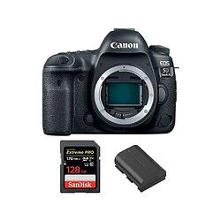 CANON EOS 5D IV Body + SANDISK Extreme Pro 128GB 170MB/s SDXC + CANON LP-E6N Battery