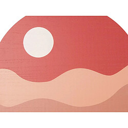 Avis Pt' Décoration murale Wall art Sunset 40 cm brun argile.