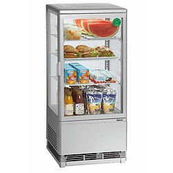 Mini Frigo Vitrine à Poser - 78 Litres Argent - Bartscher