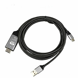 Adaptateur De Câble Type-C Usb-C Vers Hdmi Hdtv 4K Convertisseur Type-C Vers Hdmi Hd Noir