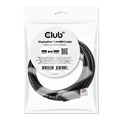 Club 3D CLUB3D DisplayPort 1.4 HBR3 Cable 2m/6.56ft M/M 8K60Hz