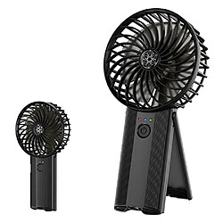 Ventilateur Portatif, Mini Ventilateur Rechargeable USB Portable, Petit Ventilateur Personnel Silencieux, Ventilateur de Refroidissement de Bureau de Table Silencieux à 4 Vitesses à Piles pour