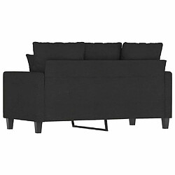 Maison Chic Canapé à 2 places,Sofa de Salon,Canapé droit Noir 120 cm Tissu -GKD499389 pas cher