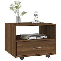 Avis vidaXL Table basse chêne marron 55x55x40 cm bois d'ingénierie