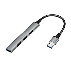 Hub USB 3.0 LogiLink UA0391 aluminium-gris