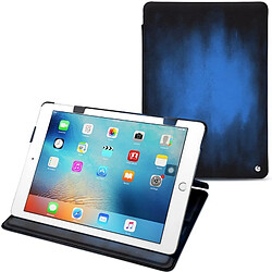 Housse cuir Apple iPad Pro 9.7' (2016) - Rabat horizontal - Bleu Patine - NOREVE