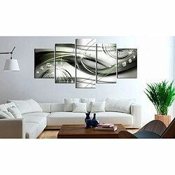 Paris Prix Tableau Imprimé Glowing Green Wave 100 x 200 cm