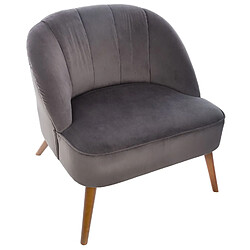 Atmosphera, Createur D'Interieur Fauteuil contemporain Naova - H. 71 cm - Gris