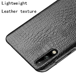 Acheter Wewoo Coque Rigide Pour Huawei Enjoy 10s Antichoc Crocodile Texture PC + PU Case Noir