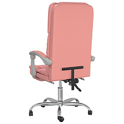 Acheter vidaXL Fauteuil de massage inclinable de bureau Rose Similicuir