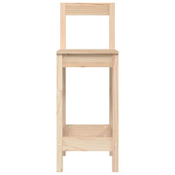 Avis vidaXL Chaises de bar lot de 2 40x41,5x112 cm bois de pin solide