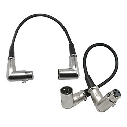 2x Câble Audio XLR 3 Broches ,Male to Female XLR Mic /Balanced Microphone/Mic Patch Cable