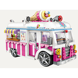 Avis Universal Mini Block City Model Vehicle Racing/Ice Cream Truck/Hot Dog Car Assembly Building Gift Toy Show/Collection | Block (rose)