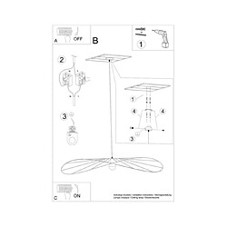 Luminaire Center Suspension Eskola Acier Noir pas cher