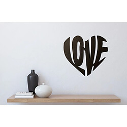 EPIKASA Décoration Murale en Métal Love 9 pas cher