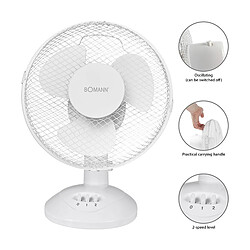 Avis Ventilateur de table 23cm Bomann VL 1137 CB Blanc