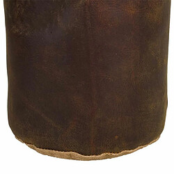 Butée de porte Alexandra House Living Jute Cuir 20 x 20 x 20 cm Marron pas cher