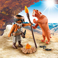 Playmobil® PLAYMOBIL 9442 Special Plus - Homme des cavernes avec tigre à dents de sabre