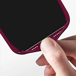 Avizar Coque pour iPhone 15 Plus Semi-rigide Soft-touch Fast Cover Lie de vin pas cher